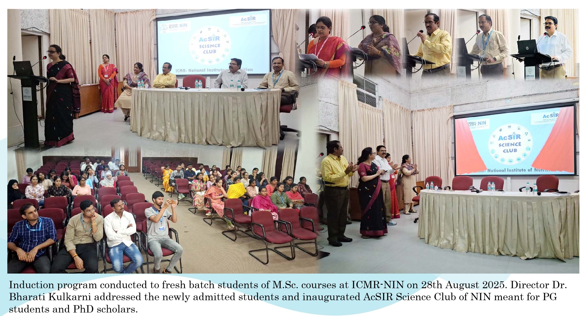 Induction Program for M.Sc. students